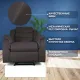 Кресло реклайнер экокожа электрическое MassComplekt цвет коричневый
