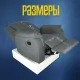 Кресло реклайнер экокожа электрический MassComplekt цвет светло-серый