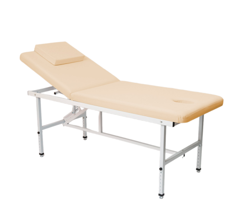 Стол стационарный косметологический MassMaster (190х70 см) с регулировкой высоты бежевый