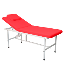 Стол стационарный косметологический MassMaster (190х70 см) с регулировкой высоты красный