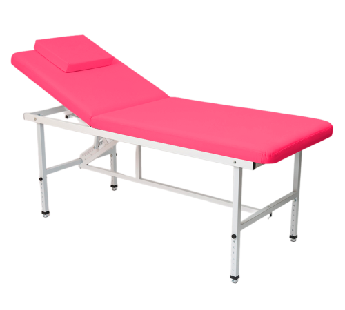Стол стационарный косметологический MassMaster (190х70 см) с регулировкой высоты фуксия