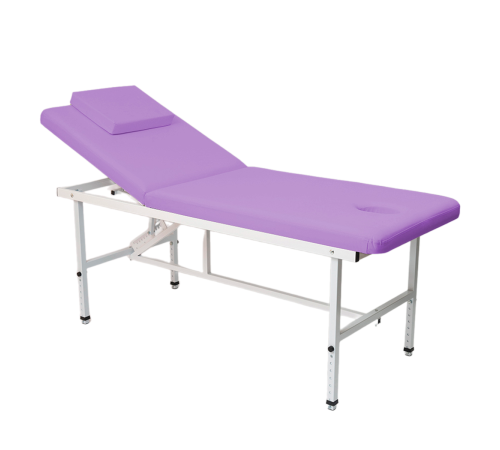 Стол стационарный косметологический MassMaster (190х70 см) с регулировкой высоты сиреневый