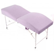 Кушетка анатомическая складная велюр MassLife 2 (180х65 см) (с регулировкой высоты) лаванда Кушетка анатомическая складная велюр MassLife 2 (180х65 см) (с регулировкой высоты) лаванда