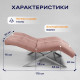 Кушетка анатомическая лофт Ergo VS на серебряных ножках пыльно-розовая