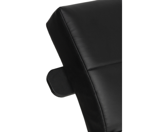 Кушетка анатомическая с регулировкой лофт Ergo RBLK на черных ножках черная