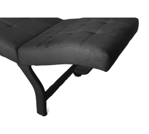 Кушетка анатомическая велюр Ergo Relax V черная