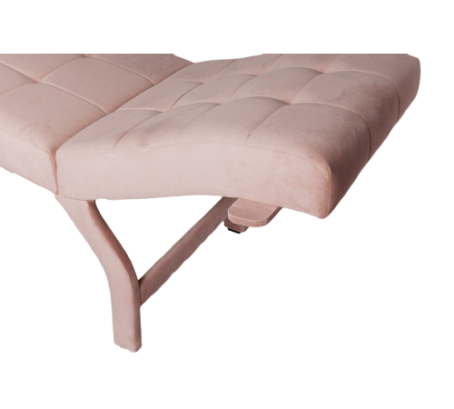 Кушетка анатомическая велюр Ergo Relax V пыльно-розовый