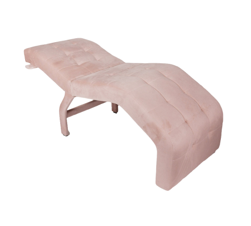 Кушетка анатомическая велюр Ergo Relax V пыльно-розовый