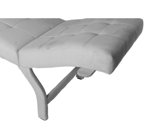 Кушетка анатомическая велюр Ergo Relax V светло-серый