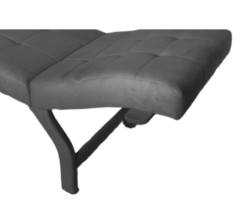 Кушетка анатомическая велюр Ergo Relax V темно-серый