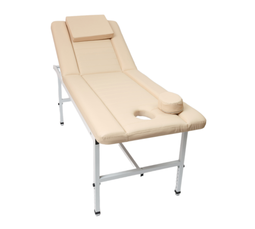 Стол стационарный косметологический с прошивкой MassMaster 3 (190х70 см) бежевый