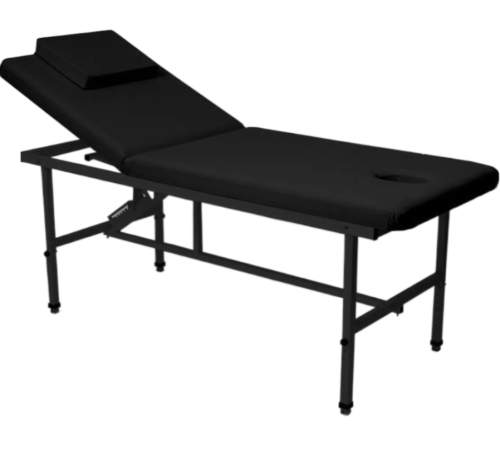 Стол стационарный косметологический MassMaster 1 (190х70 см) с регулировкой высоты черный