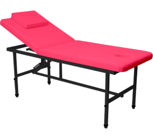 Стол стационарный косметологический MassMaster 1 (190х70 см) с регулировкой высоты фуксия