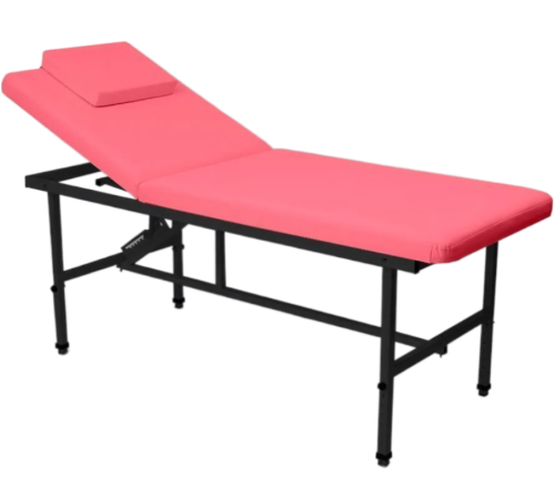 Стол стационарный косметологический MassMaster 1 (190х70 см) с регулировкой высоты розовый