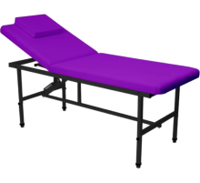 Стол стационарный косметологический MassMaster 1 (190х70 см) с регулировкой высоты фиолетовый