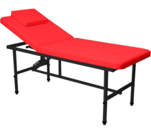 Стол стационарный косметологический MassMaster 1 (190х70 см) с регулировкой высоты красный