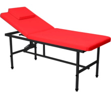 Стол стационарный косметологический MassMaster 1 (190х70 см) с регулировкой высоты красный