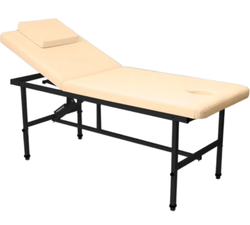 Стол стационарный косметологический MassMaster 1 (190х70 см) с регулировкой высоты бежевый